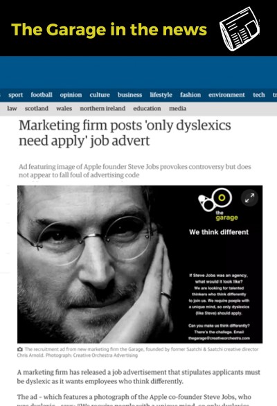 Our job ad recruiting dyslexics went global